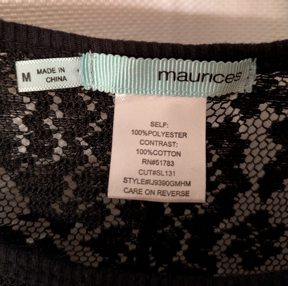 Maurice's Floral Lace Print Top - Picture 3 of 3